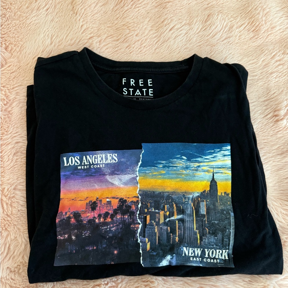 Free State Black Cityscape Tee